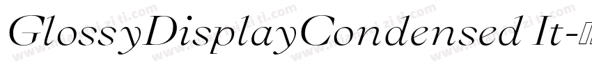 GlossyDisplayCondensed It字体转换